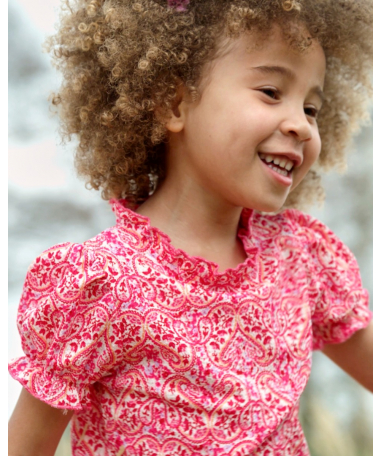 t-shirt met roze print