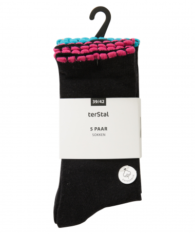 5-pack sokken dessin