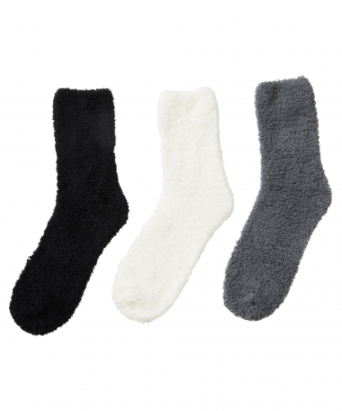 3-pack fluffy sokken