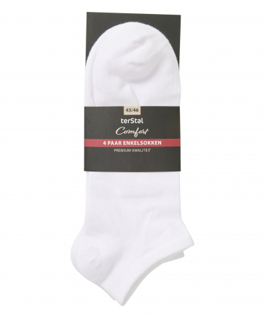 4-pack enkelsokken uni