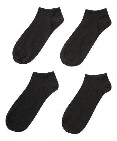 4-pack enkelsokken uni