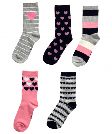 5-pack sokken dessin