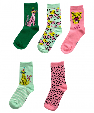 5-pack sokken dessin