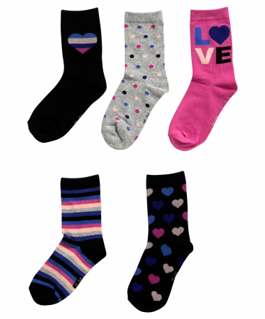 5-pack sokken dessin
