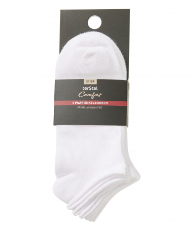 4-pack enkelsokken