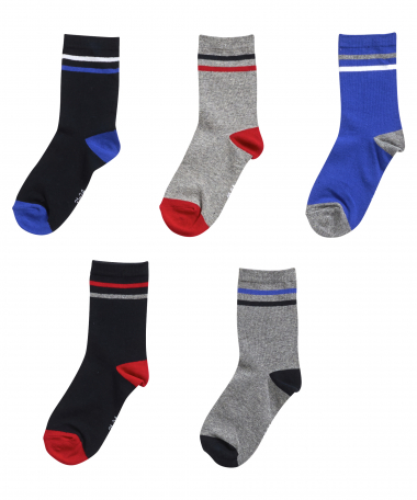 5-pack sokken dessin