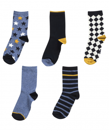 5-pack sokken dessin