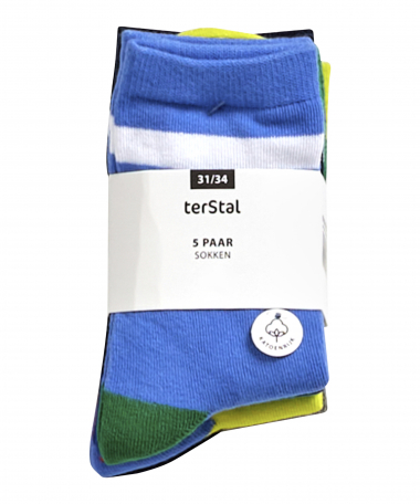 5-pack sokken dessin