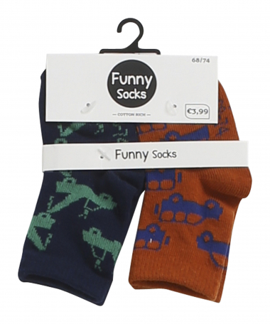 2-pack funny sokken