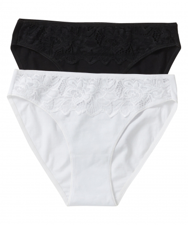 2-pack slip met kant