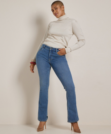 flared fit stretch jeans - noa