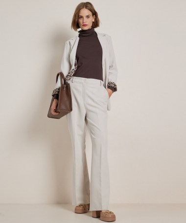 uni flared fit broek