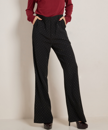 flared fit broek glitterstuds