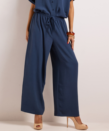 wijde broek uni met aantrekkoord