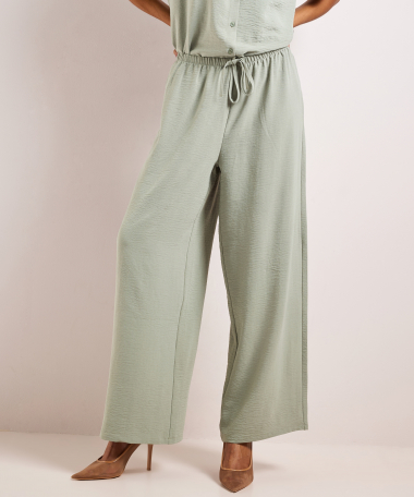 wijde broek uni met aantrekkoord