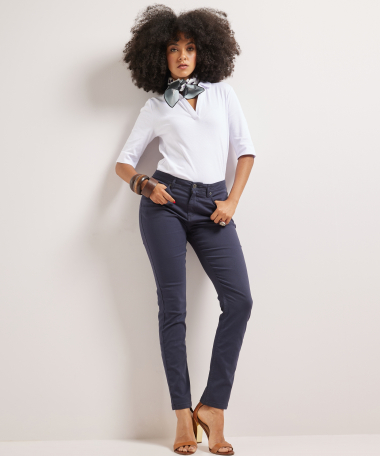 slim fit broek twill