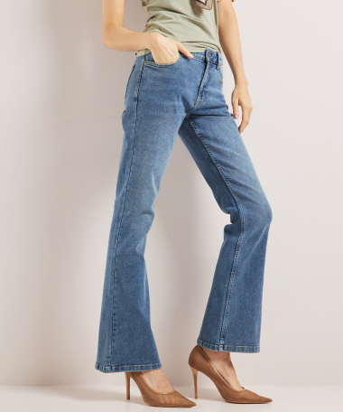 flared fit stretch jeans - noa