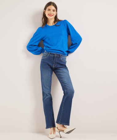 flared fit stretch jeans - noa