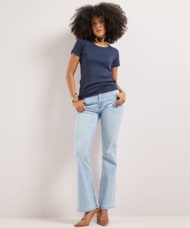 flared fit stretch jeans - noa