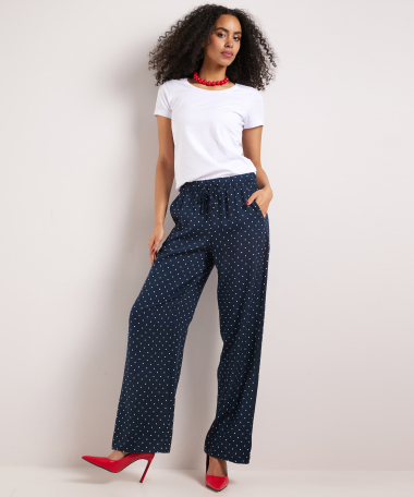 wide fit broek met print