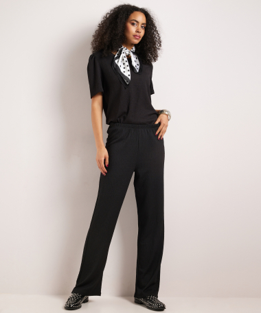 wide fit broek crinckle uni