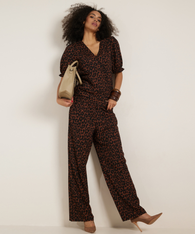 crinckle broek all-over print