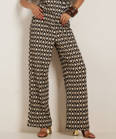 crinckle broek all-over print