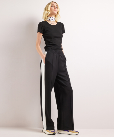 wide fit broek streepbaan