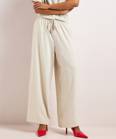 wijde broek uni met aantrekkoord