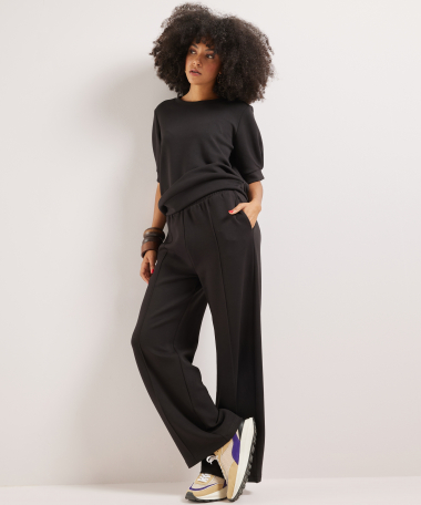 wide fit broek naad