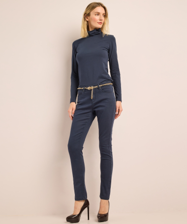 slim fit broek twill