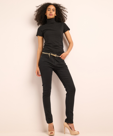 slim fit broek twill