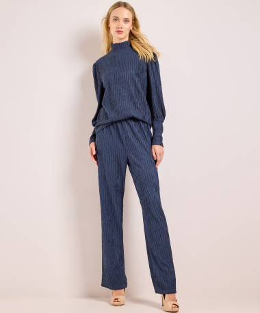 wide fit broek crinkle