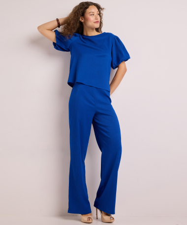 broek met elastische tailleboord