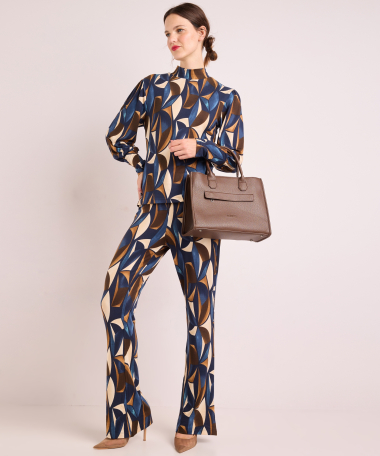 broek met elastische tailleboord
