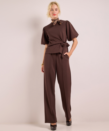 broek met elastische tailleboord