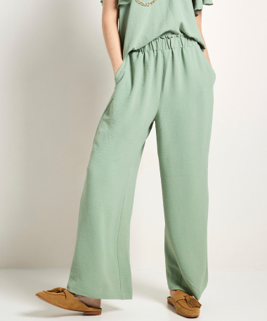 uni wide fit broek elastische taille