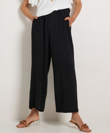 uni wide fit broek elastische taille