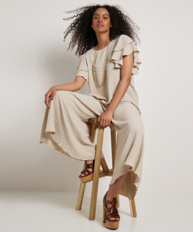 uni wide fit broek brede tailleboord