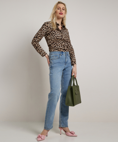 regular fit stretch jeans