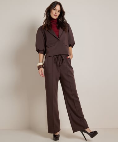 wide fit broek soft jersey