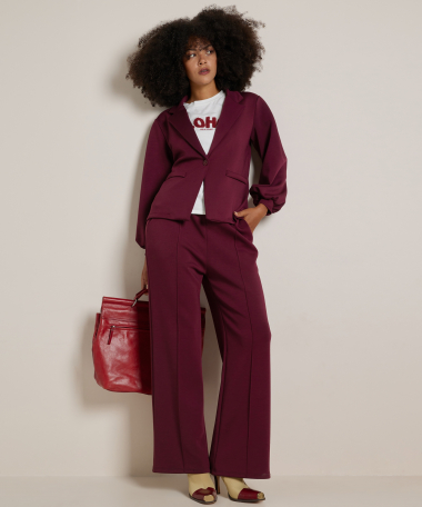 wide fit broek soft jersey