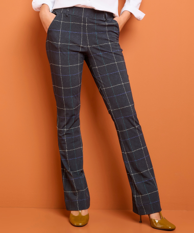 flared fit broek travelstof