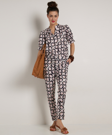 slim fit broek all-over print