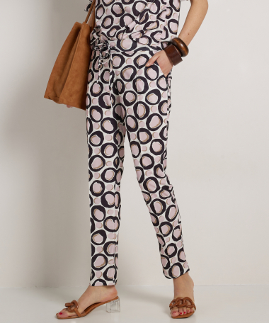 slim fit broek all-over print