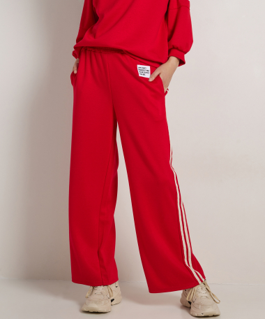 wide fit broek sportslook