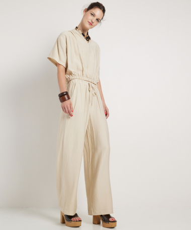 uni wide fit broek elastische boord