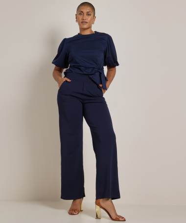 wide fit broek scuba instap