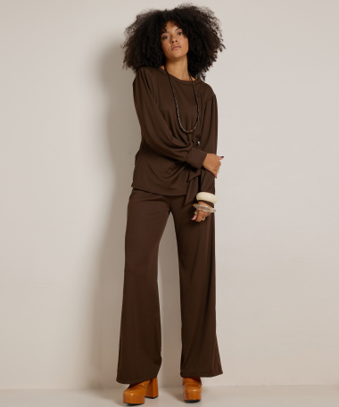 wide fit broek structuur