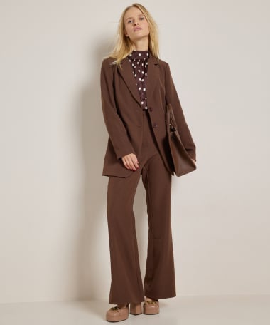 wide fit broek met glitters